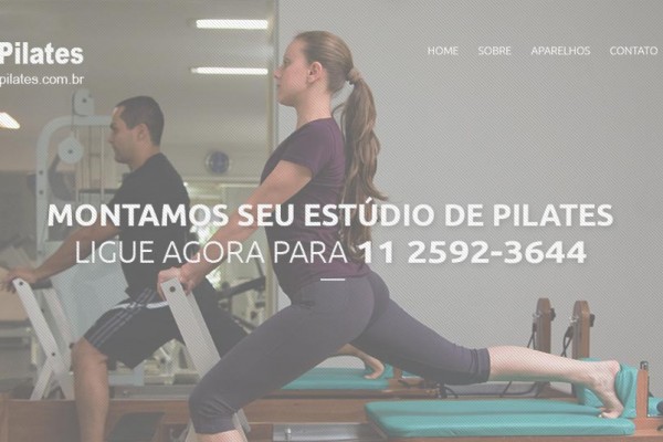 Site Site Corps Pilates criado pela IKOEH