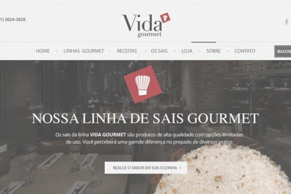 Site Linha Vida Gourmet